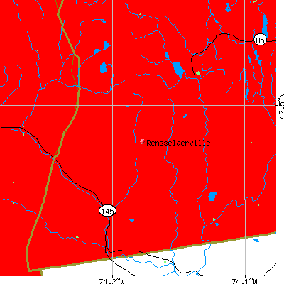 Rensselaerville map