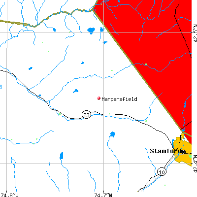Harpersfield map