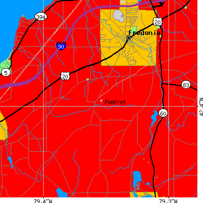 Pomfret map