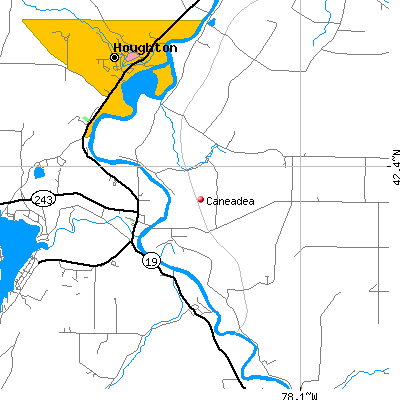 Caneadea map