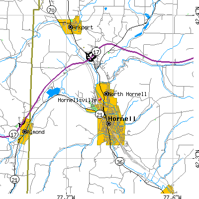 Hornellsville map