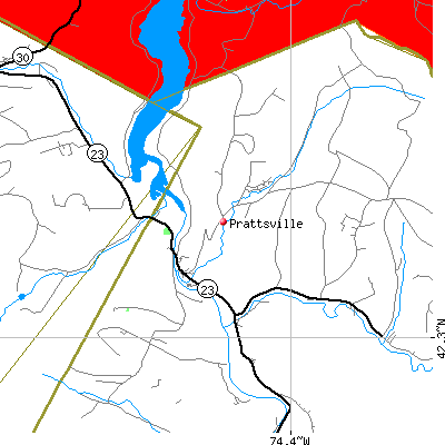 Prattsville map