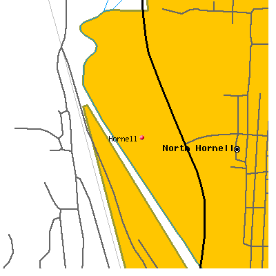 Hornell map