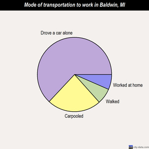 Baldwin mode of transportation to work chart