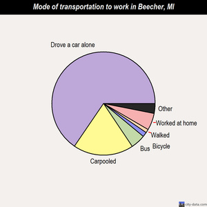 Beecher mode of transportation to work chart
