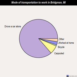 Bridgman mode of transportation to work chart