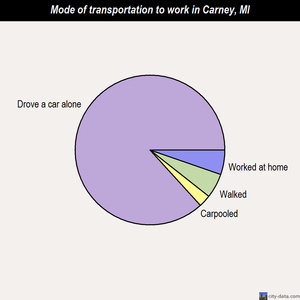 Carney mode of transportation to work chart