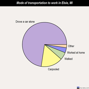 Elsie mode of transportation to work chart