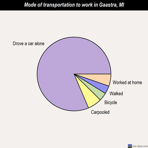 Gaastra mode of transportation to work chart