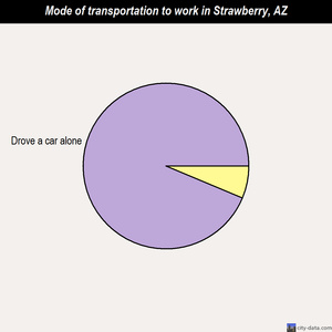 Strawberry mode of transportation to work chart