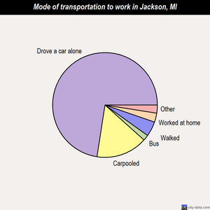 Jackson mode of transportation to work chart