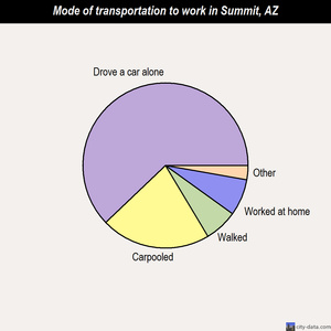 Summit mode of transportation to work chart