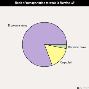 Morrice mode of transportation to work chart