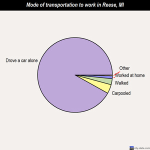 Reese mode of transportation to work chart