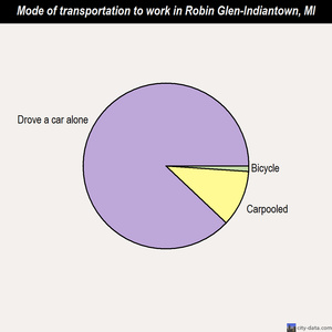 Robin Glen-Indiantown mode of transportation to work chart