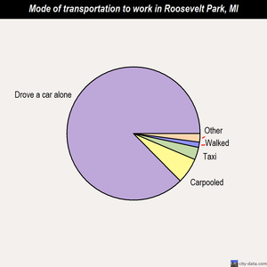 Roosevelt Park mode of transportation to work chart
