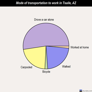 Tsaile mode of transportation to work chart