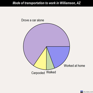 Williamson mode of transportation to work chart
