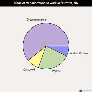 Burtrum mode of transportation to work chart