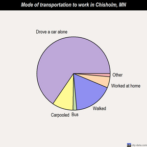 Chisholm mode of transportation to work chart
