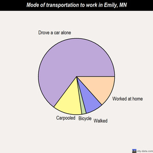 Emily mode of transportation to work chart