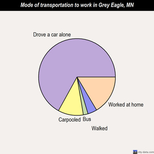 Grey Eagle mode of transportation to work chart