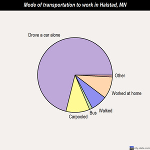 Halstad mode of transportation to work chart