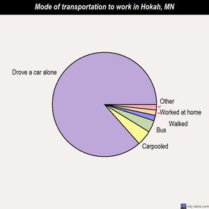 Hokah mode of transportation to work chart