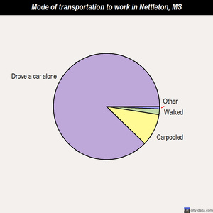 Nettleton mode of transportation to work chart