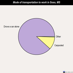 Soso mode of transportation to work chart