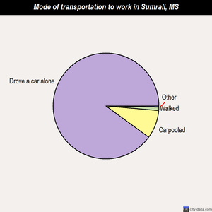 Sumrall mode of transportation to work chart