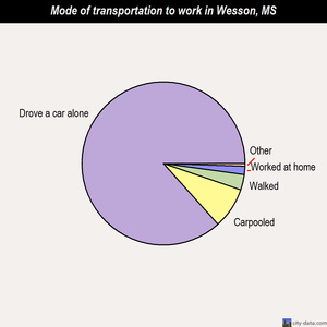 Wesson mode of transportation to work chart