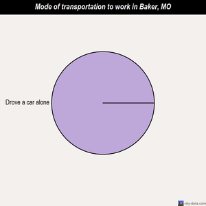 Baker mode of transportation to work chart