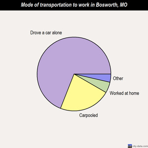 Bosworth mode of transportation to work chart