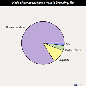 Browning mode of transportation to work chart