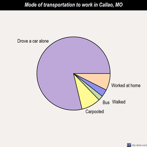 Callao mode of transportation to work chart