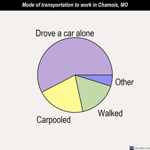 Chamois mode of transportation to work chart