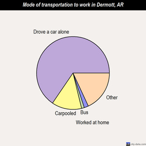 Dermott mode of transportation to work chart