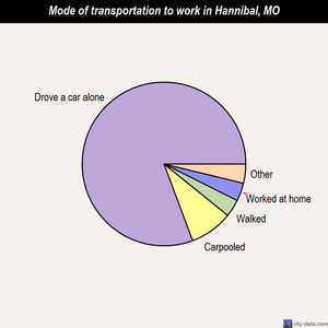 Hannibal mode of transportation to work chart