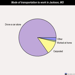 Jackson mode of transportation to work chart