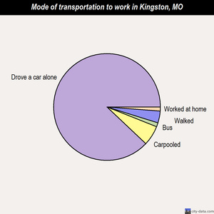 Kingston mode of transportation to work chart