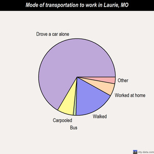 Laurie mode of transportation to work chart