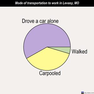 Levasy mode of transportation to work chart