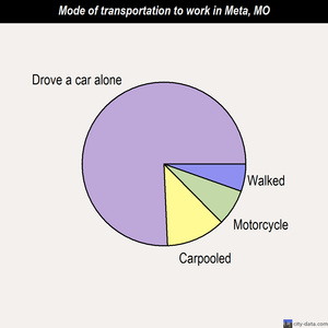 Meta mode of transportation to work chart