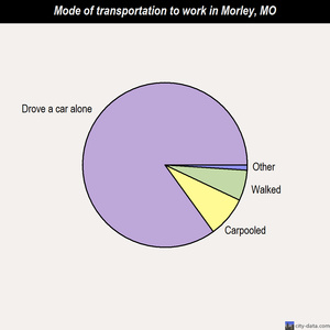 Morley mode of transportation to work chart