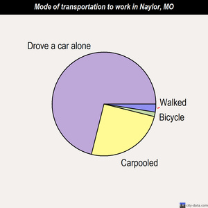 Naylor mode of transportation to work chart