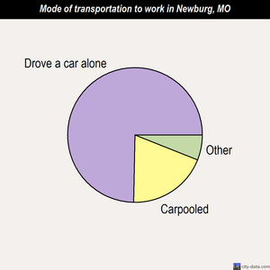 Newburg mode of transportation to work chart