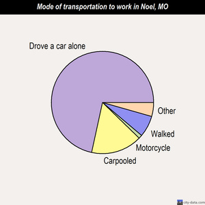 Noel mode of transportation to work chart