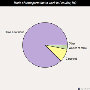 Peculiar mode of transportation to work chart