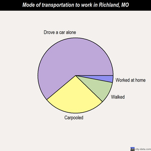 Richland mode of transportation to work chart